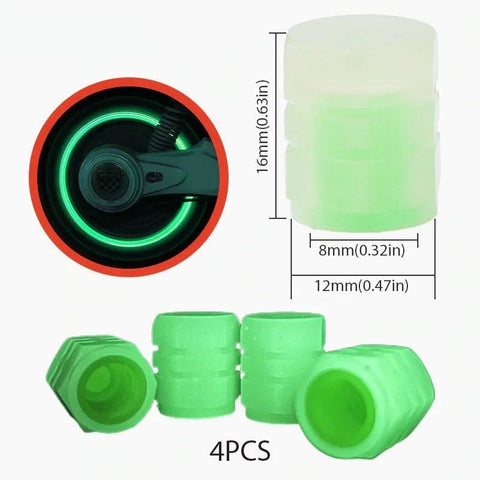 🔥BIG SALE - 48% OFF🔥Universal Fluorescent Tire Valve Caps (4 PCS/Set)