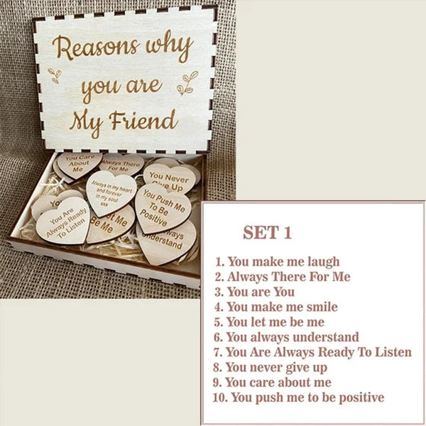 Reasons Why You Are My Friend" Friendship Gift