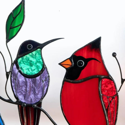 🔥BIG SALE - 48% OFF🔥🔥Birds Stained Glass Window Hangings